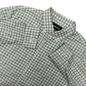 Bonobos Shirt Mens Size Medium Slim‎ Fit Green Yellow Plaid Business Casual